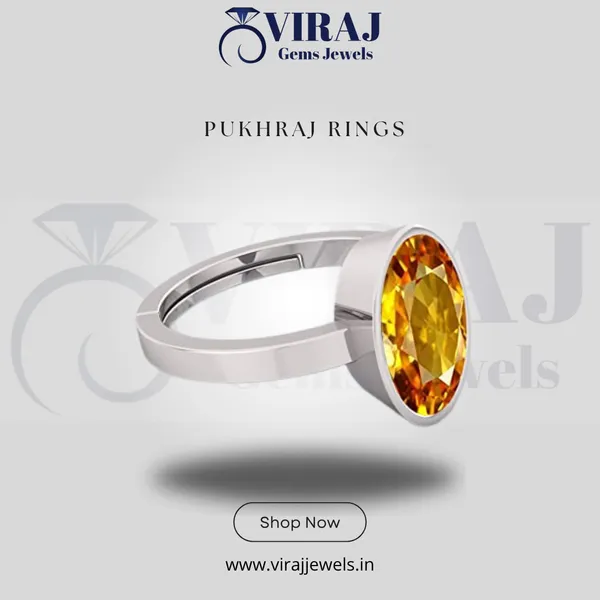 Pukhraj_Ring_Pukhraj_Stone__Created_Yellow_Sapphire_Gemstone_Adjustable_Women_&_Man_Ring