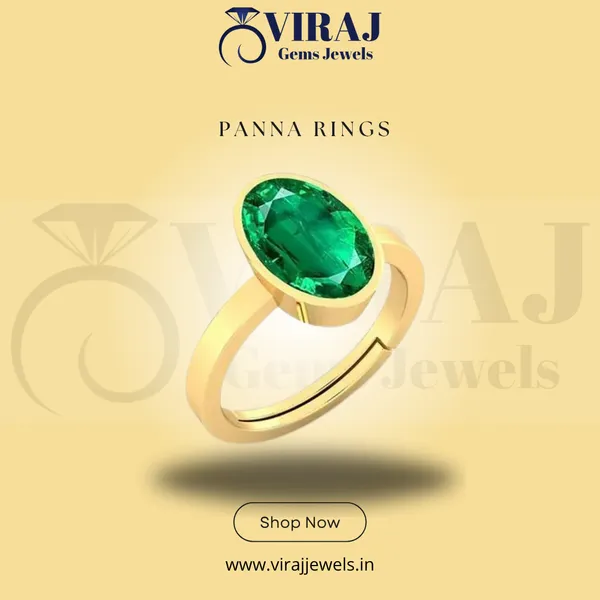 Ring__Panna_Stone__Created_Panna_Stone_Emerald_Ring_Adjustable_Woman_Man_Ring