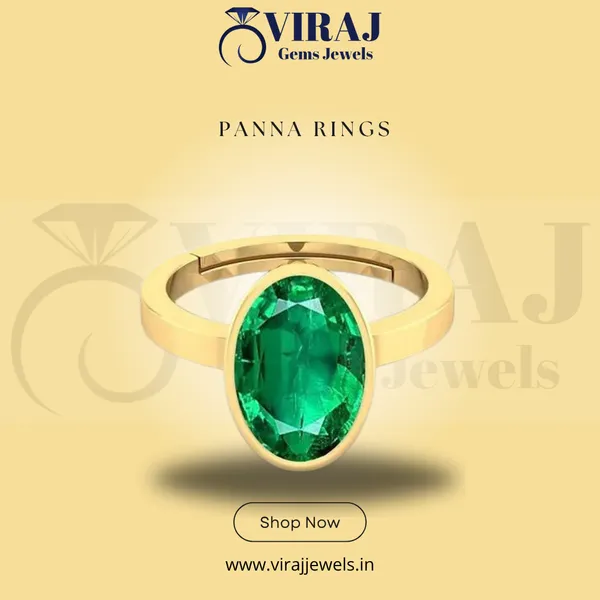 Ring__Panna_Stone__Created_Panna_Stone_Emerald_Ring_Adjustable_Woman_Man_Ring