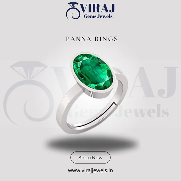 Ring_Panna_Stone__Created_Panna_Stone_Emerald_Ring_Adjustable_Woman_Man_Ring