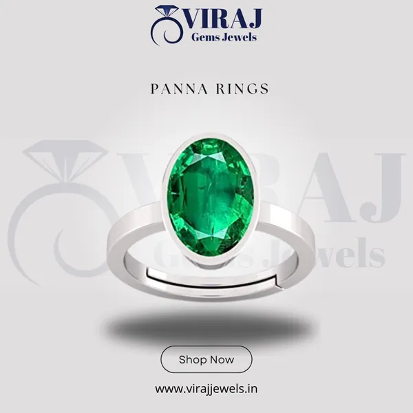 Ring_Panna_Stone__Created_Panna_Stone_Emerald_Ring_Adjustable_Woman_Man_Ring