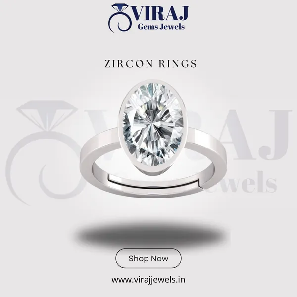 Ring_Zircon_Zirkon/_Zircon_Stone_Created_Adjustable_Ring_Rashi_Ratna_Created_for_Men_&_Women
