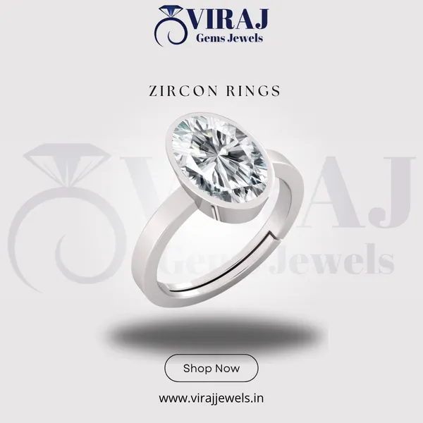 Ring_Zircon_Zirkon/_Zircon_Stone_Created_Adjustable_Ring_Rashi_Ratna_Created_for_Men_&_Women