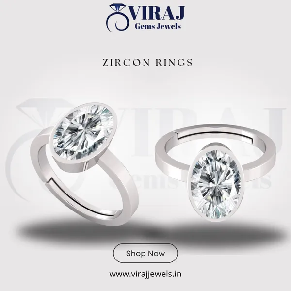 Ring_Zircon_Zirkon/_Zircon_Stone_Created_Adjustable_Ring_Rashi_Ratna_Created_for_Men_&_Women
