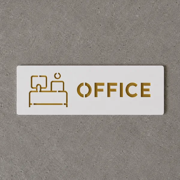 Office_Premium_White_Gold_Finish_Acrylic_Office_Door_Sign_Easy_Mount_Self-Adhesive_Tape_Signage_For_Hotel,_Office,_Resort,_Society,_Corporate,_Business_&_Hospital
