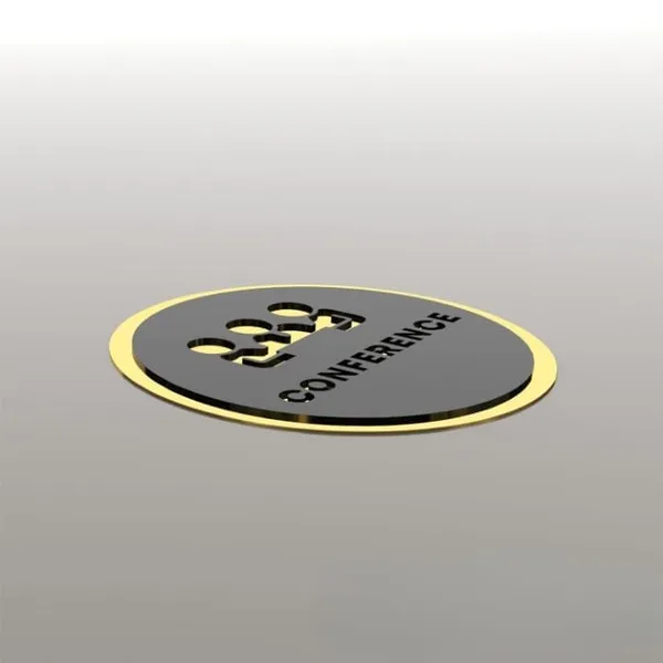 Golden_&_Black_Conference_Room_Sign_Acrylic_Round_Door_Signage,_Premium_Self-Adhesive_6_Inch_Sticker_For_Office,_Hotel,_Restaurant,_Store,_Cafe,_Business_&_Shop_Use