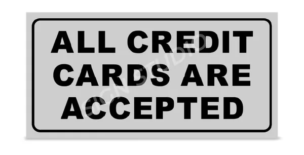 White_All_Credit_Cards_Are_Accepted_Foam_Sign_Board_Waterproof_&_Durable_Pvc_Sign_For_Shops,_Counters_&_Billing_Desks_(Pack_Of_2)