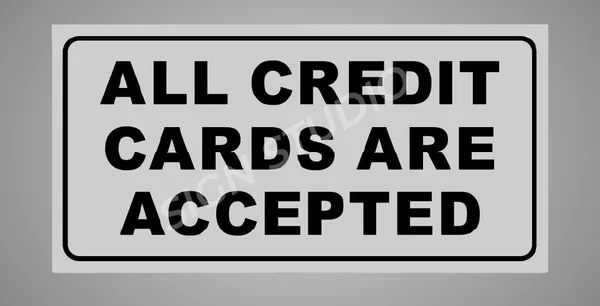White_All_Credit_Cards_Are_Accepted_Foam_Sign_Board_Waterproof_&_Durable_Pvc_Sign_For_Shops,_Counters_&_Billing_Desks_(Pack_Of_2)