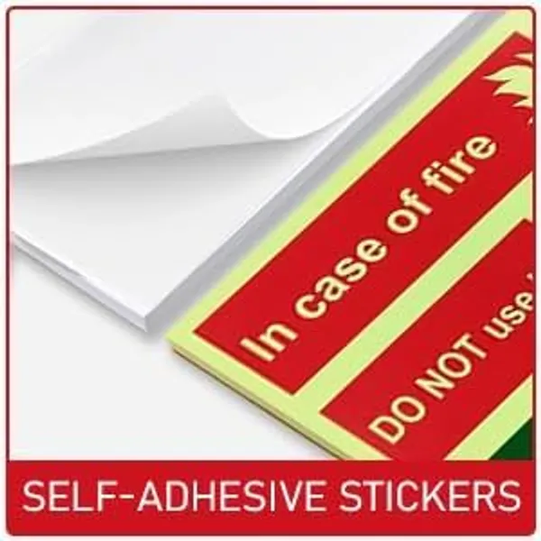 Green_&_Yellow_Emergency_Fire_Safety_Sign_'In_Case_Of_Fire_Do_Not_Use_Lift,_Use_Stairs'_Glow-In-The-Dark_Safety_Board_For_Business,_Office,_School,_Hotel,_Cafe,_Hospital_Green_&_Yellow,_8X8_Inch