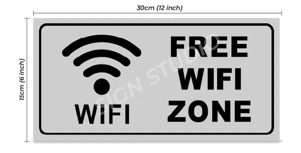 White_Heavy_Duty_Foam_Sheet_Sign_Board_Free_Wifi_Printed_Design_Ideal_For_Office,_Factory,_Hospital,_Cafes,_And_Public_Places_(Pack_Of_2)