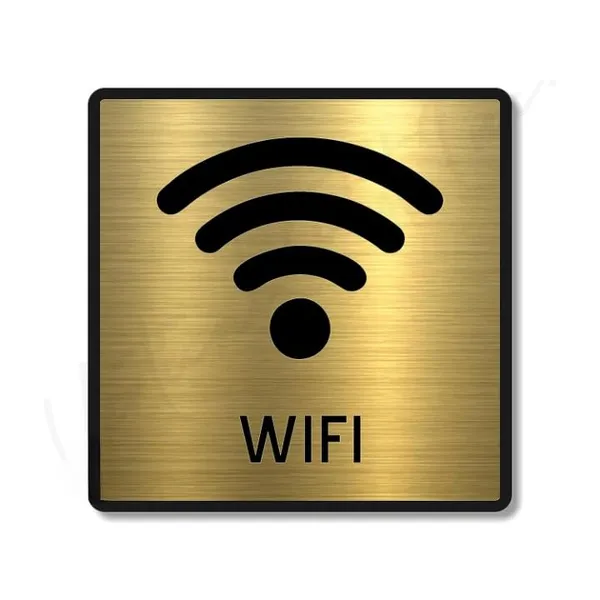 Wifi_Premium_Gold_Acrylic_'Free_Wifi'_Sign_Brush_Finish,_Self-Adhesive_With_3M_Double-Sided_Tape,_5.8_Inch_Easy_Mount_Wifi_Signage_For_Cafã©,_Office,_Hotel,_Store,_School,_Hospital