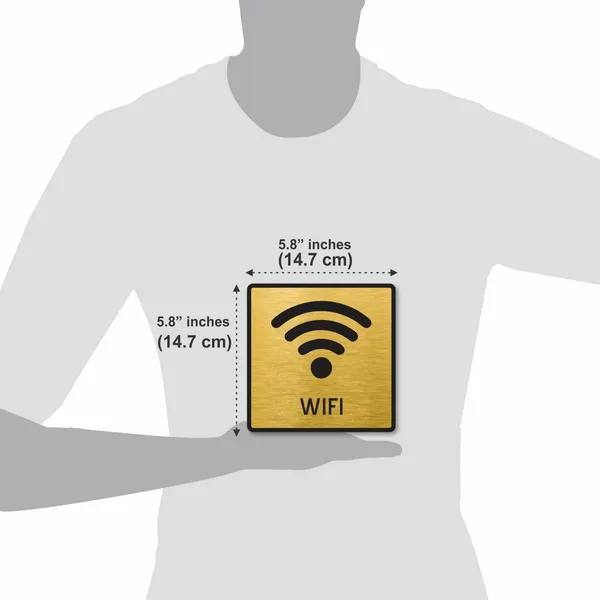 Wifi_Premium_Gold_Acrylic_'Free_Wifi'_Sign_Brush_Finish,_Self-Adhesive_With_3M_Double-Sided_Tape,_5.8_Inch_Easy_Mount_Wifi_Signage_For_Cafã©,_Office,_Hotel,_Store,_School,_Hospital