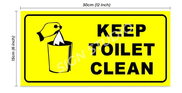 Yellow_Keep_Toilet_Clean_Foam_Sign_Board_For_Bathroom_Hygiene_Waterproof_&_Durable_With_Adhesive_Back_For_Home,_Office_&_Public_Use_(Pack_Of_1)