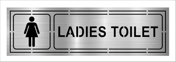 Silver_Acrylic_Ladies_Toilet_Sign_Board_10X3_Inch_Restroom_Door_Plate_For_Office,_Hotel,_Restaurant_Durable_And_Waterproof_Washroom_Signage_For_Indoor_Use