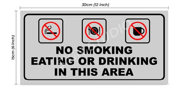 White_Heavy_Duty_Foam_Sheet_Sign_Board_No_Smoking,_No_Eating,_No_Drinking_Printed_Design_Ideal_For_Office,_Factory,_Hospital,_And_Public_Places_(Pack_Of_1)