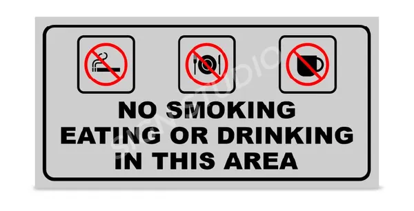 White_Heavy_Duty_Foam_Sheet_Sign_Board_No_Smoking,_No_Eating,_No_Drinking_Printed_Design_Ideal_For_Office,_Factory,_Hospital,_And_Public_Places_(Pack_Of_2)