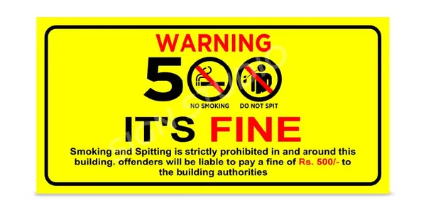 Yellow_No_Smoking_Fine_Applicable_Warning_Foam_Sign_Board_Waterproof_&_Durable_With_Adhesive_Back_For_Office,_Public_Areas_&_Buildings_(Pack_Of_1)
