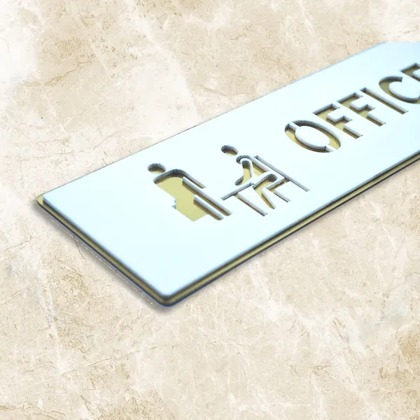 Office_Premium_White_Gold_Finish_Acrylic_Office_Door_Sign_Easy_Mount_Self-Adhesive_Tape_Signage_For_Hotel,_Office,_Resort,_Society,_Corporate,_Business_&_Hospital