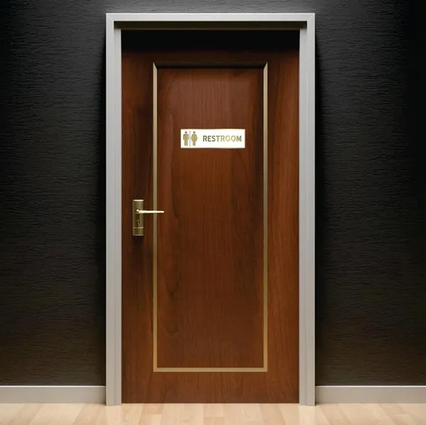 Rectangle_Restroom_Premium_White_&_Golden_Finish_Acrylic_Restroom_Door_Sign_10_X_3_Inch_Easy_Mount_Self-Adhesive_Tape_Signage_For_Hotel,_Office,_Corporate,_Business,_Resort_&_Society