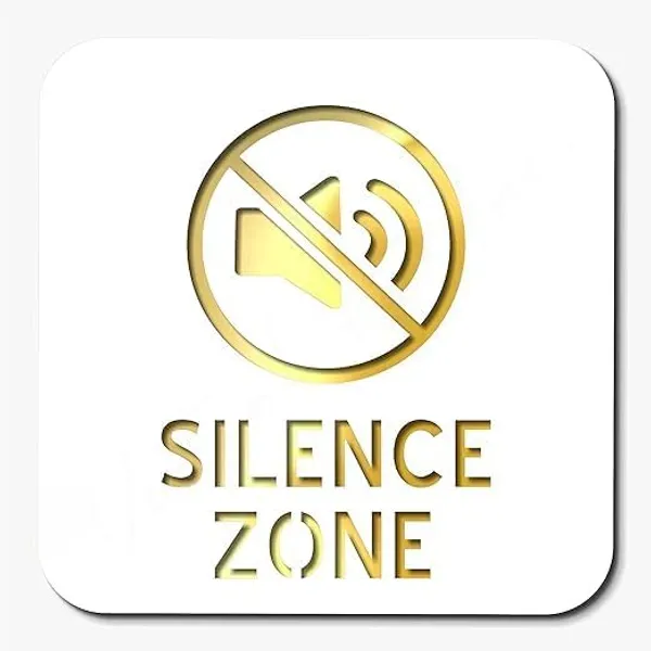 Silent_Zone_Premium_White_Gold_Finish_Acrylic_Silent_Zone_Door_Sign_Easy_Mount_Self-Adhesive_Tape_Signage_For_Hotel,_Office,_Resort,_Society,_Corporate,_Business_&_Hospital