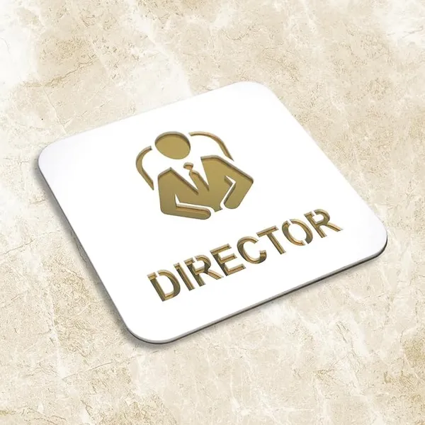 Square_Director_Premium_White_Gold_Finish_Acrylic_Director_Door_Sign_5.8_X_5.8_Inch_Square,_Easy_Mount_Self-Adhesive_Tape_Signage_For_Hotel,_Office,_Resort,_Society,_Corporate_&_Business