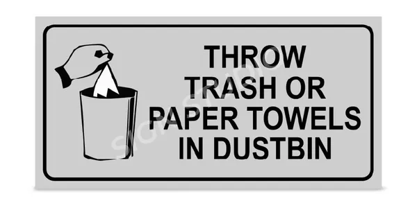 White_Heavy_Duty_Foam_Sheet_Sign_Board_Throw_Trash_Printed_Design_Ideal_For_Office,_Factory,_Hospital,_And_Public_Places_(Pack_Of_1)