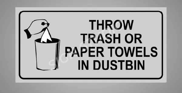 White_Heavy_Duty_Foam_Sheet_Sign_Board_Throw_Trash_Printed_Design_Ideal_For_Office,_Factory,_Hospital,_And_Public_Places_(Pack_Of_1)