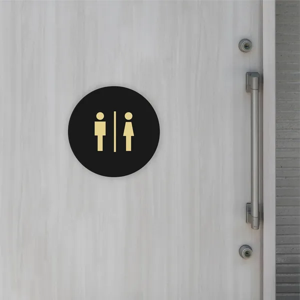Black_Washroom_Sign_Board_Premium_Golden_Black_Acrylic_Round_Door_Sticker,_Self-Adhesive_Signage_For_Office,_Hotel,_Restaurant,_Cafe,_Business,_Store_&_Shop_Use_(Black)