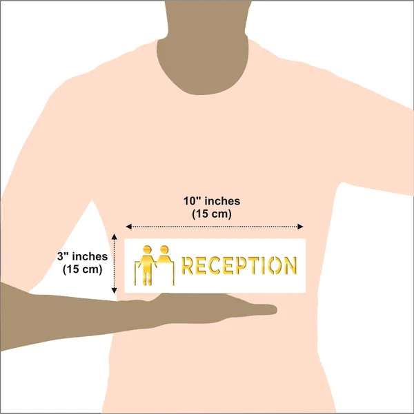 Horizontal_Reception_Premium_White_Gold_Finish_Acrylic_Reception_Desk_Door_Sign_Easy_Mount_3M_Self-Adhesive_Tape_Signage_For_Hotel,_Office,_Resort,_Society,_Corporate,_Business_&_Hospital