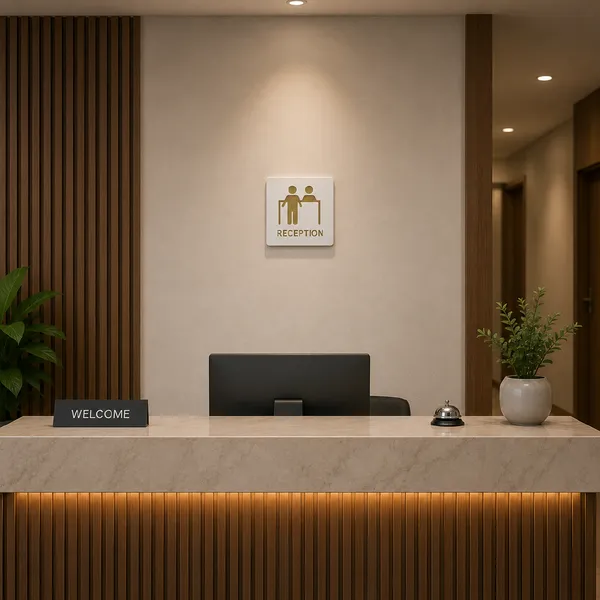 Reception_Premium_White_Gold_Finish_Acrylic_Reception_Door_Sign_Easy_Mount_Self-Adhesive_Tape_Signage_For_Hotel,_Office,_Resort,_Society,_Corporate,_Business_&_Hospital