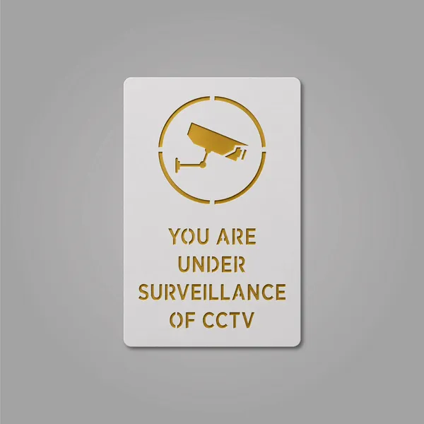 White_&_Gold_Cctv_Sign_Cctv_Surveillance_Sign_Acrylic_Self-Adhesive_Board_(5.5_X_9_Inch)_Elegant_Security_Notice_For_Office,_Shop,_Mall,_Hotel,_Hospital,_School,_Cafe,_Corporate_Spaces