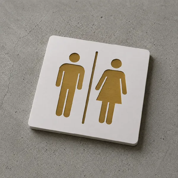 Square_Restroom_Premium_White_Gold_Finish_Acrylic_Restroom_Door_Sign_Easy_Mount_Self-Adhesive_Tape_Signage_For_Hotel,_Office,_Resort,_Society,_Corporate,_Business_&_Hospital