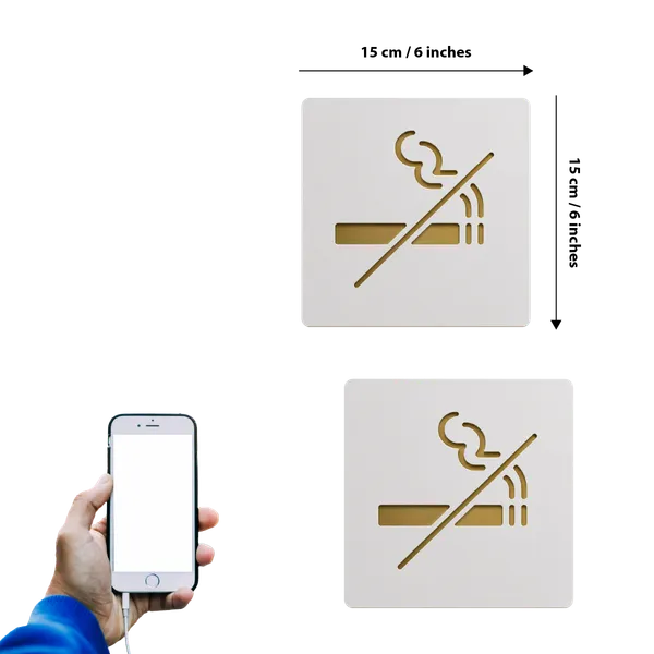 No_Smoking_Room_Sign_6_X_6_Inch_Self-Adhesive_Acrylic_Board_Clear_Smoke-Free_Area_Signage_For_Business,_Office,_Corporate,_Hotel,_Factory,_Club,_Commercial_Spaces_&_Malls