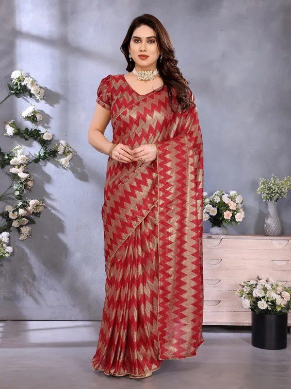 Subtle_Spark_Soft_Touch_Foil_Printed_Saree_With_Blouse_Piece
