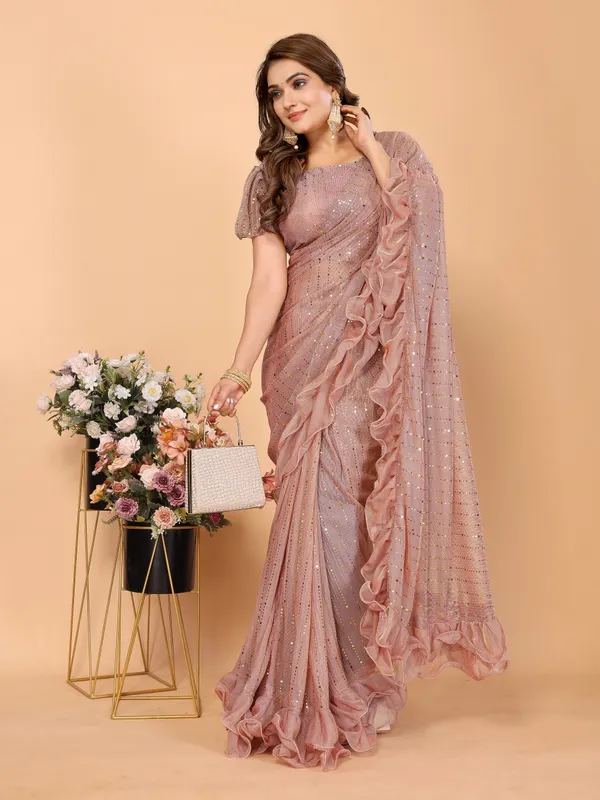 Two-Tone_Ruffle_Saree_in_Portrait_Moonlight_Fabric_with_Mirror_Work_&_Crush_Detail