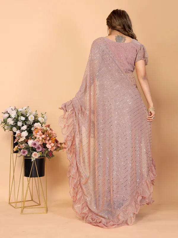 Two-Tone_Ruffle_Saree_in_Portrait_Moonlight_Fabric_with_Mirror_Work_&_Crush_Detail
