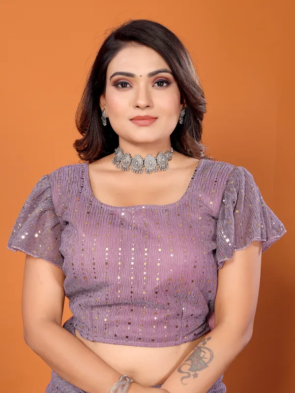 Two-Tone_Ruffle_Saree_in_Portrait_Moonlight_Fabric_with_Mirror_Work_&_Crush_Detail