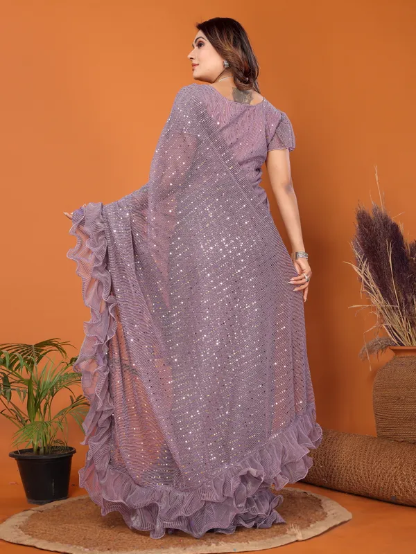 Two-Tone_Ruffle_Saree_in_Portrait_Moonlight_Fabric_with_Mirror_Work_&_Crush_Detail