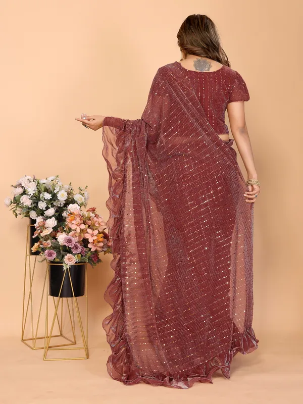 Two-Tone_Ruffle_Saree_in_Portrait_Moonlight_Fabric_with_Mirror_Work_&_Crush_Detail