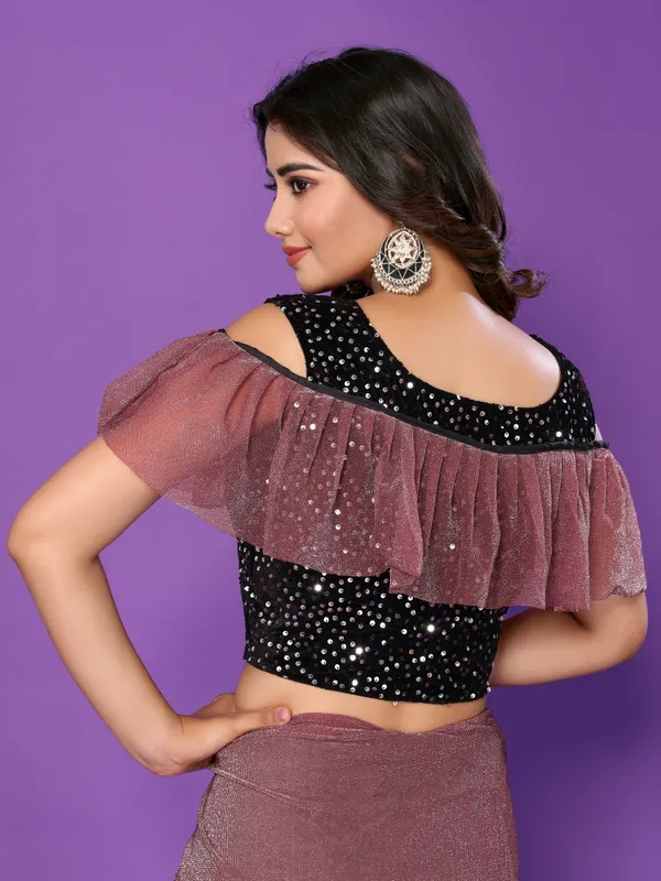Royal_Zari_Sparkle:_Saree_with_Sequin_Lace_&_Stitched_Blouse