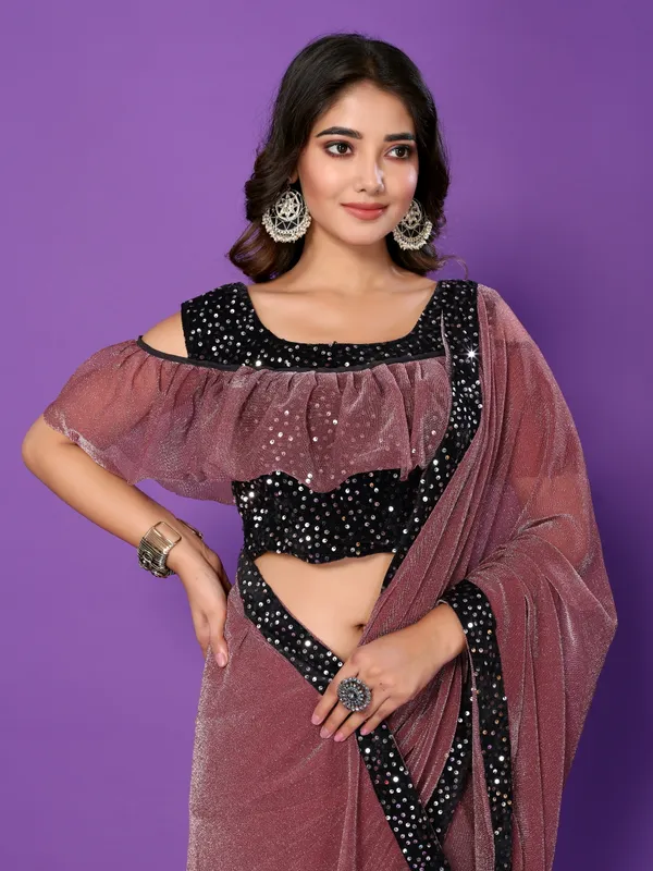 Royal_Zari_Sparkle:_Saree_with_Sequin_Lace_&_Stitched_Blouse