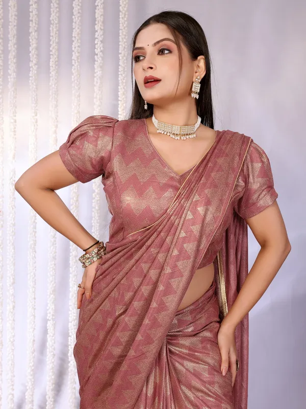 Subtle_Spark:_Soft_Touch_Foil_Printed_Saree_With_Blouse_Piece