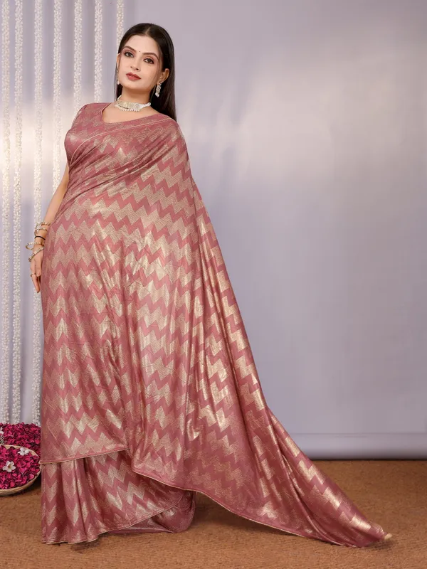 Subtle_Spark:_Soft_Touch_Foil_Printed_Saree_With_Blouse_Piece