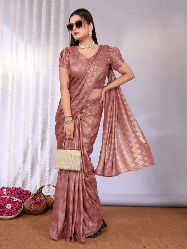 Subtle_Spark:_Soft_Touch_Foil_Printed_Saree_With_Blouse_Piece