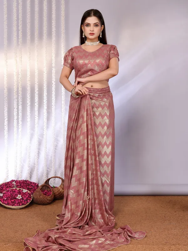 Subtle_Spark:_Soft_Touch_Foil_Printed_Saree_With_Blouse_Piece