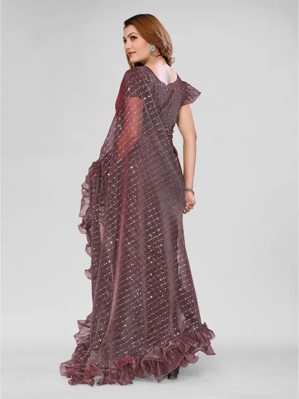 Two-Tone_Ruffle_Saree_in_Portrait_Moonlight_Fabric_with_Mirror_Work_&_Crush_Detail