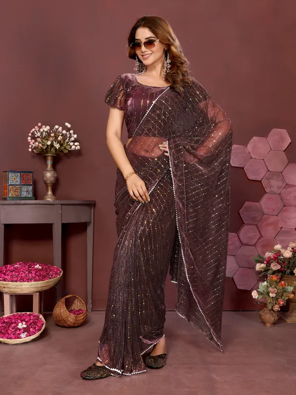 Elegant_Moonlight_Fabric_Saree_Set_–_Pre-Stitched_Saree_&_Blouse