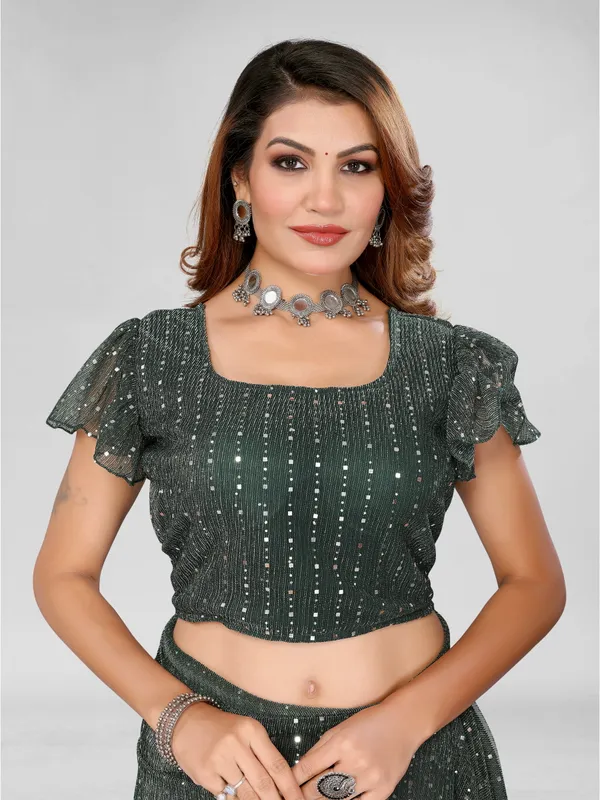 Two-Tone_Ruffle_Saree_in_Portrait_Moonlight_Fabric_with_Mirror_Work_&_Crush_Detail