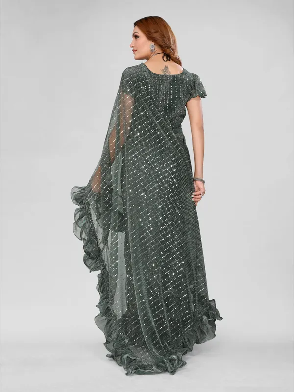 Two-Tone_Ruffle_Saree_in_Portrait_Moonlight_Fabric_with_Mirror_Work_&_Crush_Detail