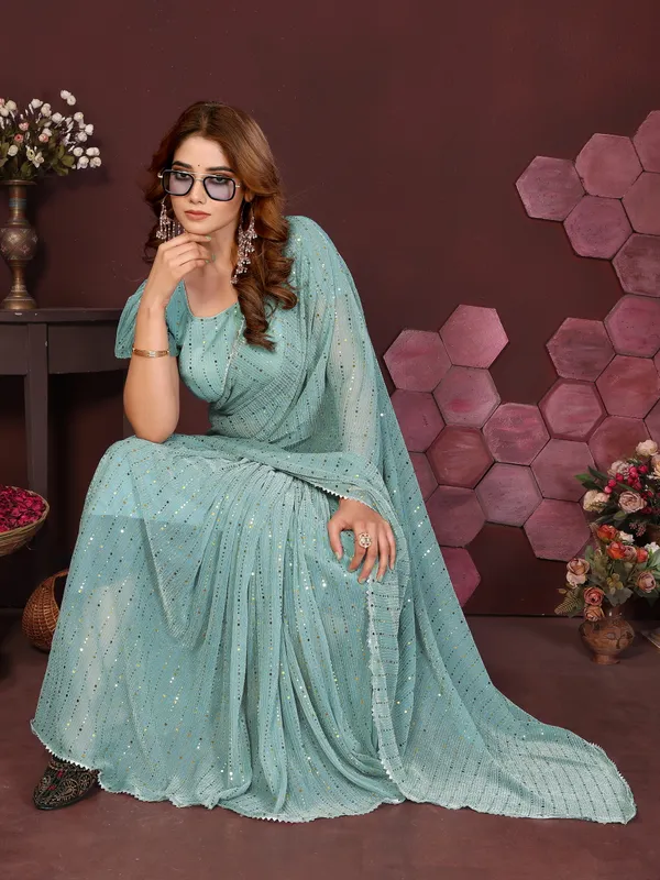 Elegant_Moonlight_Fabric_Saree_Set_–_Pre-Stitched_Saree_&_Blouse